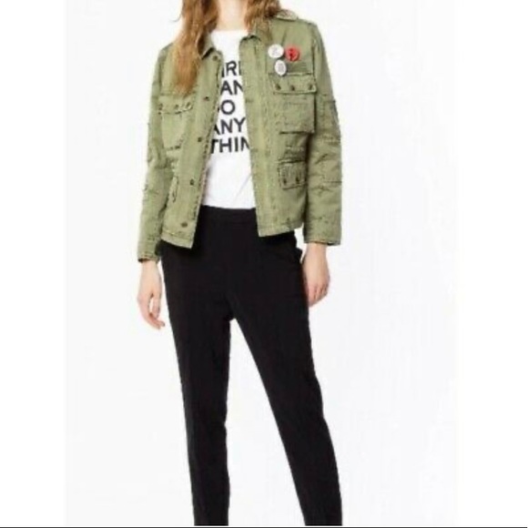 ZADIG AND VOLTAIRE KRISY GRUNGE PARKA - Picture 2 of 13